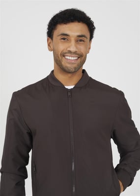 Brave Soul Mens Padded Bomber Jacket Zip Up