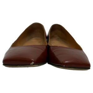 Maison Margiela Décortiqué Four Stitches Ballet Flats in Brown Leather