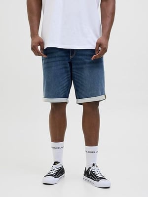 Jack & Jones Mens Denim Shorts Rolled Hem Regular Fit
