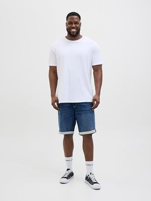 Jack & Jones Mens Denim Shorts Rolled Hem Regular Fit