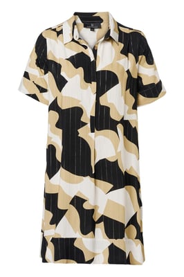 Joella Print Tuniek Zwart / Camel
