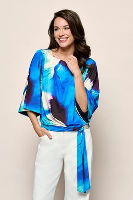 Miley Print Top Blauw / Multi