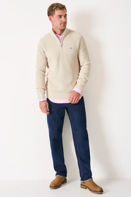 Quarter Zip Fisherman Jumper