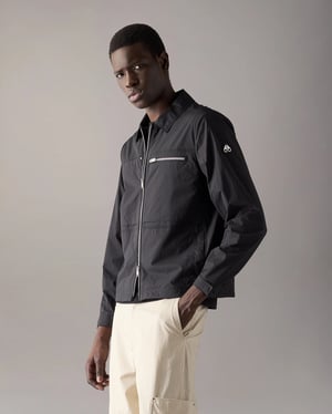 Topflight Overshirt in Black