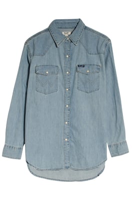 Western Denim Shirt Rodeo Poster Back