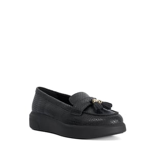 Dune Ladies Glissade - Flatform Tassel Trim Loafers