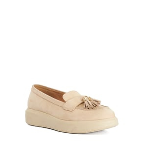 Dune Ladies Glissade - Flatform Tassel Trim Loafers