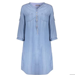 Geisha Jurk jet-bleached denim