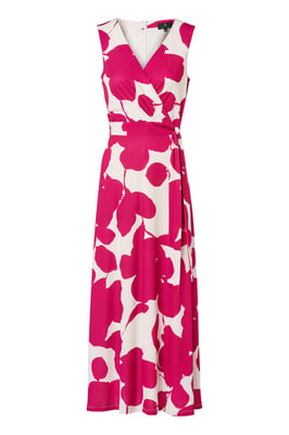 Reggy Print Jurk Offwhite / Roze