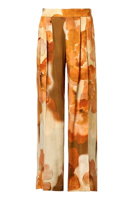 Corby Print Broek Oranje / Multi