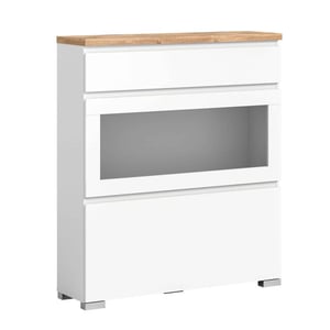 Furnilux Shoelove schoenenkast vitrine wit nb nox eiken nb