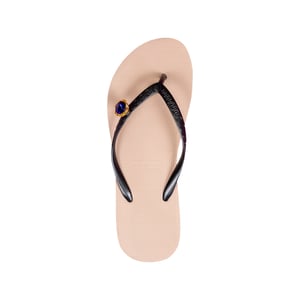 Raffia Switch Flip Flop zand