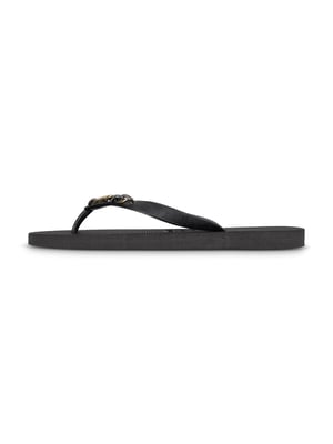 Guldfärgad liten flip-flop svart