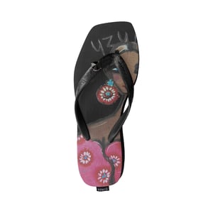 Strandtryck Claudia Mellanhäl Svarta Flip-Flop svarta