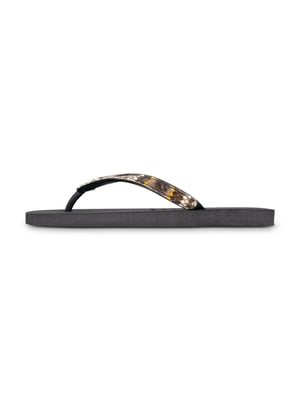 Python Taupe Flip Flop Zwart
