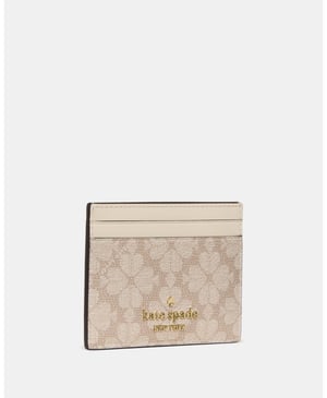 Spade Flower Small Slim Card Holder