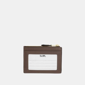 Mini Skinny Id Case In Signature Jacquard With Floral Embroidery