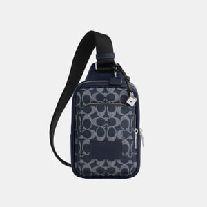 Racer Sling Pack In Signature Canvas With Charms