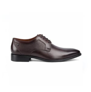 Base London Dome Heren Derby Schoenen Bruin
