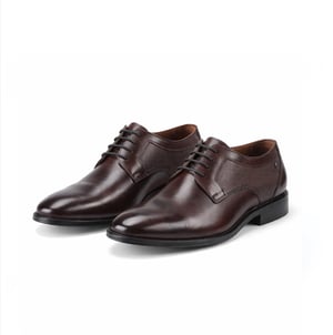 Base London Dome Heren Derby Schoenen Bruin