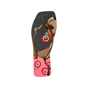 Strandtryckt Claudia Svart Flip-Flop svart