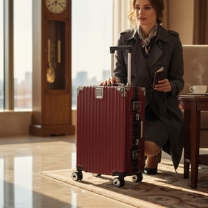 Robust hård kabinresväska 36 x 24 x 56 cm Bagage för Easyjet, Ryanair, Wizzair
