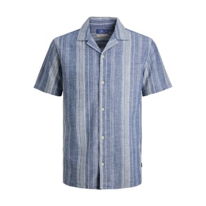 Jack & Jones Jprblusummer lin. blen dobby ss shirt sn dessin