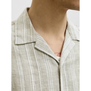 Jack & Jones Jprblusummer lin. blen dobby ss shirt sn dessin