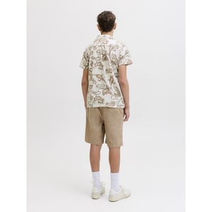 Jack & Jones Jormontauk aop shirt ss jnr ecru dessin
