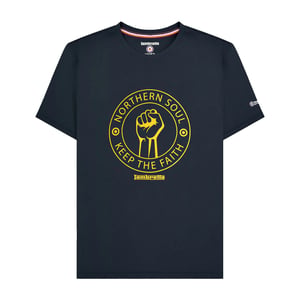 Lambretta Mens Northern Soul T-Shirt (Navy/Gold)