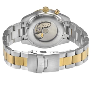Haurex Italy Missione 316L Stainless Steel Case, Black Bezel, Black Dial, Stainless steel Bracelet Watch