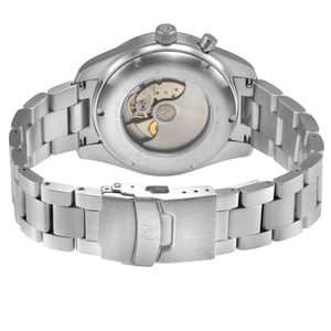 Haurex Italy Missione 316L Stainless Steel Case, Blue Bezel, Blue Dial, Stainless steel Bracelet Watch