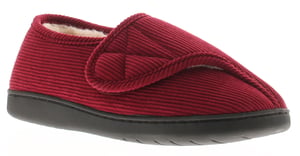 Dr Keller Womens Slipper Boots Valerie Touch Fastening burgundy