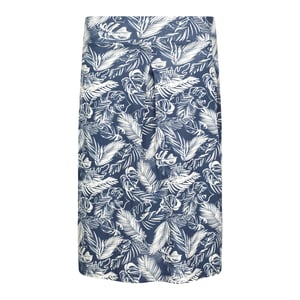 Mountain Warehouse Dames Waterkant Tropische Bladeren Jersey Midi Rok (Marineblauw)