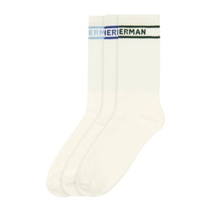 Ben Sherman Heren Ivy geribbelde sportsokken (pak van 3) (Wit)