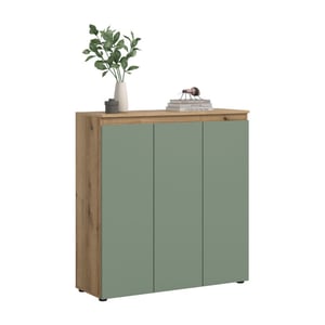 Furnilux Universele kast smoke met eiken accenten compacte opbergoplossing op