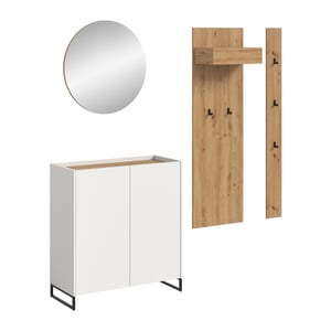 Furnilux Modulaire garderobecombinatie 4-delige set met spiegel en schoenenkast