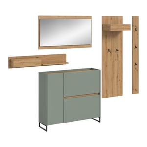 Furnilux Modulaire garderobecombinatie 5-delige set met spiegel en schoeiselkast snel