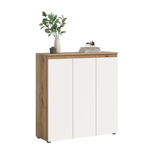 Furnilux Universele kast in en eik 8 verstelbare planken 105x111x37 cm -