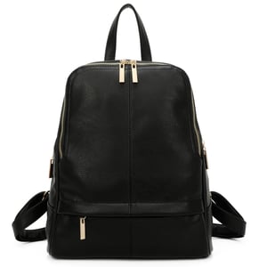 Women's Fashion Backpack With Anti Theft Zipper in Black