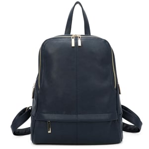 Women's Fashion Backpack With Anti Theft Zipper in Navy