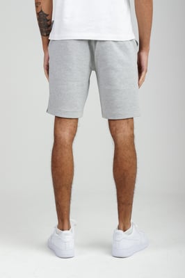 Light Grey Piqué Fleece Shorts
