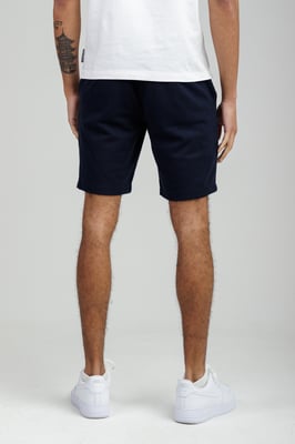 Navy Piqué Fleece Shorts