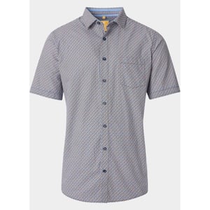 Redmond Overhemd korte mouw heren slub print casual 251445990/210