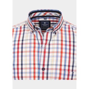 Redmond Overhemd korte mouw heren popline dobby 241070999/50