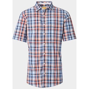 Redmond Overhemd korte mouw heren slub dobby casual 251430990/210