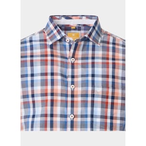 Redmond Overhemd korte mouw heren slub dobby casual 251430990/210