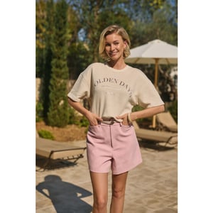 Nukus Nks03049 378 lotte pullover golden days sand melange/blush