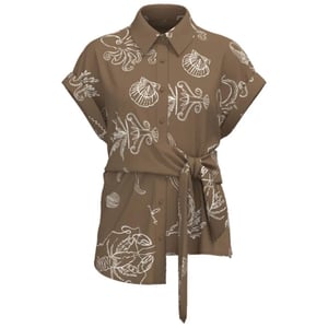 Nukus Nks01187 273 aneta top print fango/offwhite
