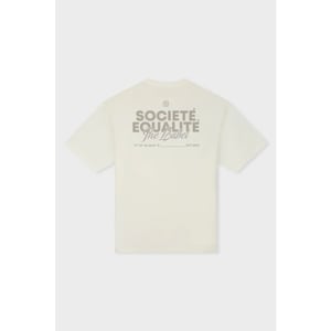 Equalité Equalité societé 2.0 oversized tee taupe off